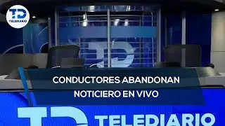 Conductores abandonan noticiero en vivo tras recibir mensaje