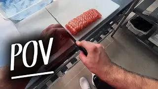  POV: CUTTING SASHIMI AND SALMON CARPACCIO