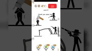 draw 2 save 3 level 20 🔪 #shorts  #viral