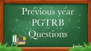 PGTRB previous year question|| Questions in countable and uncountable sets