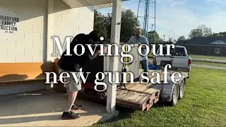 Moving in our new gun safe!