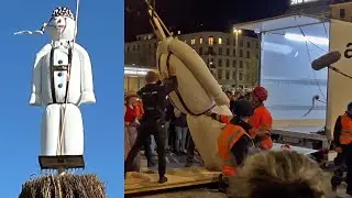 Weltpremiere! Sechseläuten Böögg 2024 ohne Feuer! Zürich 4K