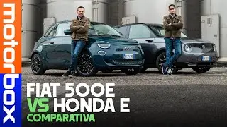 Honda-e sfida Nuova Fiat 500 Elettrica | DUELLO all'ultimo elettrone fra CITYCAR a ZERO EMISSIONI!