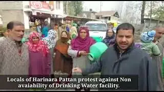 Harinara Pattan residents protest against scarcity of drinking water