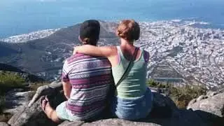 tom and hilde on table mountain