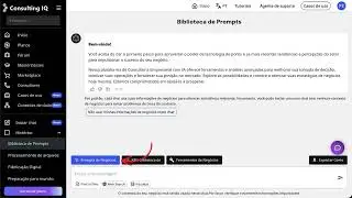 Como Usar a Biblioteca de Prompts no Consulting IQ