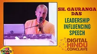 Gauranga Das Leadership Speech | Digital Hindu Conclave LIVE | Bharat Niti | Hyderabad | Mango News