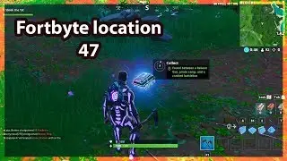 Fortbyte 47 location  - Found between a Reboot van, pirate camp and crashed battle bus