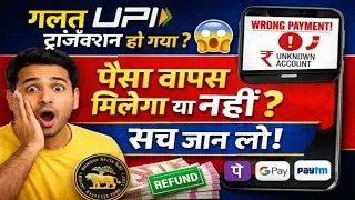 UPI Payment Mistake : Paytm / PhonePe / GPay में गलत पेमेंट हो गया? पैसा कैसे आएगा वापस