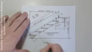 Escada de Lance - Desenho de Projetos de Estruturas Metálicas (AISC), by Olídio Volpato