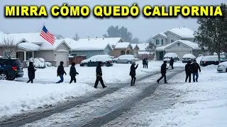 Im&aacute;genes impactantes❄️Mira, California congelada. nieve extrema paraliza todo