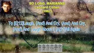 So Long Marianne  - Leonard Cohen (Subscribe For More)