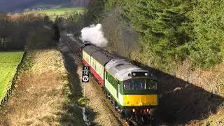 B1 61264 & Class 25 No D7628 'Sybilla' crew training on the NYMR and EVL