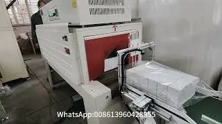 Carton box facial tissue production line log saw cutting machine shrinking wrapping machine