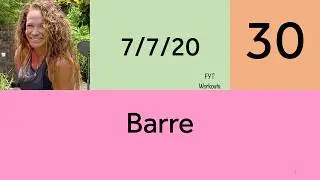 Barre 30m 7:7:20