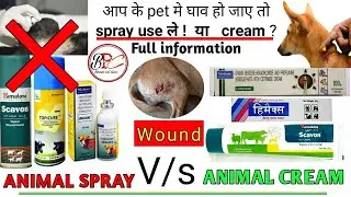आप के pet में घाव (WOUND )हो जाए तो SPRAY USE ले ! या CREAM ? FULL INFORMATION IN HINDI