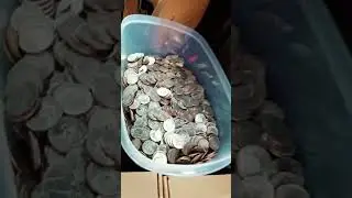 $2,000 in coins at the bank coin counting machine! #coins #money