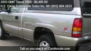 2003 GMC Sierra 1500 K1500 for sale in NORTH HAMPTON, NH 038