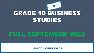 GRADE 10 BUSINESS STUDIES TERM 3 FULL SEPTEMBER 2025 TEST