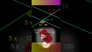 Problema de &Aacute;ngulos Alternos Externos #matematicas #matem&aacute;tica  #geometria