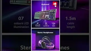 Keyboard and mouse with headphones combo #amazoneindia #amzonmustbuy #computerhardware#shorts