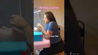 Seating position is so important as a lash tech!! #lashartist #lashlove #lashextensions #lashes