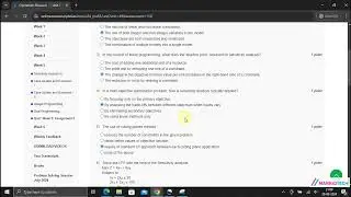 NPTEL Operations Research Week5 Assignment 5 Solution August 2024