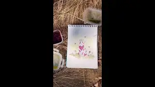 Painting with NATURAL SUPPLIES by DERYA TAVAS!!