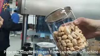Nuts ,Popcorn Can Seaming Machine ,Automatic Can Seamer Machine for Chips,Bean with Nitrogen Flush