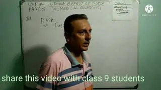 NUMERICAL UNIT 4 TURNING EFFECTS OF FORCE PHYSICS CLASS 9 KPK BOARDS.