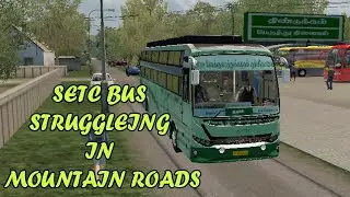 Setc Bus Struggleing In Mountain Roads | Ets 2 | Vega Bus Mod | Vilaiyatu pillai