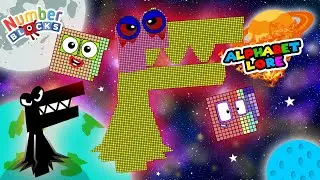 Numberblock Puzzle Tetris Game 3817 ASMR SPACE Fanmade Animation ALPHABET LORE