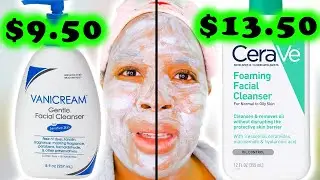 VANICREAM против CERAVE! Мягкое очищающее средство для лица Vanicream против пенящегося очищающег...