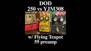 DOD 250 vs YJM308 Yngwie signature with 59preamp #dod #fender #flyingteapot #guitarpedals #guitar