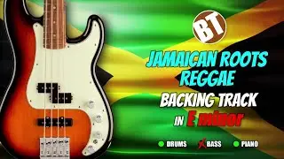 Jamaican Roots Reggae NO BASS Backing Track in E minor
