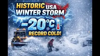 Historic Winter Storm Hits USA 🇺🇸 | -20&deg;C Extreme Cold ❄️ Heavy Snowfall & Freezing Winds