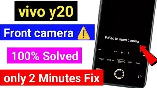 vivo y20 front camera not working | failed to open camera vivo y20/failed to open camera vivo y20g