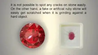 Difference between real ruby and synthetic ruby gemstone
