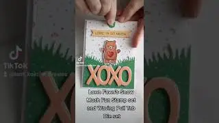 Love you so much- Lawn Fawn Waving Pull Tab #lawnfawn