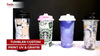 Produk Tumbler Custom Print UV dan Grafir-Twin Digital