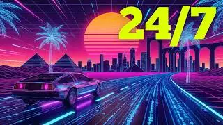 24/7 Synthwave Nightride | Endless Radio #synthwave #radio #retrowave