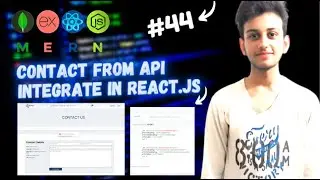MERN STACK E-Commerce Website Tutorial #44 🔥 Create Contact Form Api and Fetch Api In React