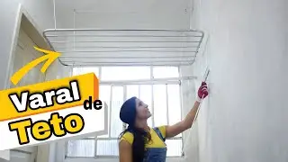 COMO COLOCAR VARAL DE TETO CASEIRO SUPER FÁCIL. PASSO A PASSO.
