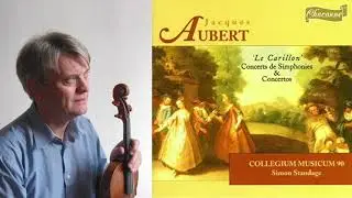 Play the Violin sheet music with Simon Standage/Aubert: Concert de simphonies, op.9