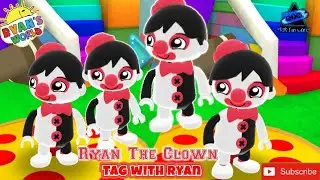 Tag With Ryan Playing Live With New Character Ryan the Clown & Combo Panda Ryan's World Game App KFW