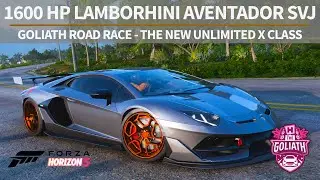 Forza Horizon 5 | Lamborghini Aventador SVJ (2018) + 1600 Hp Upgrade (Goliath Road Race Tune)