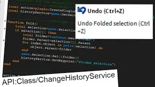 Forgive your Plugin's Users with ChangeHistoryService | Roblox Tutorial
