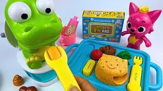 [🌟Toy ASMR🌟] 💩🍴Pinkfong & Krong&rsquo;s Toilet & Mealtime Routine | Satisfying Toy Unboxing ASMR