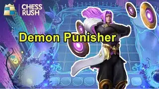 Chess rush - How to lineup best - 6 demon + 4 punisher - gameplay x2 speed - strong in rank