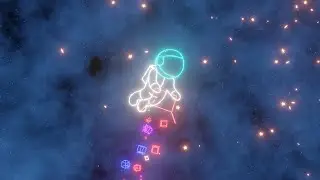 15 min Chill loop EDM Astronaut With Gifts. #chill #music #edm #vibe #electric #dance #mix #new